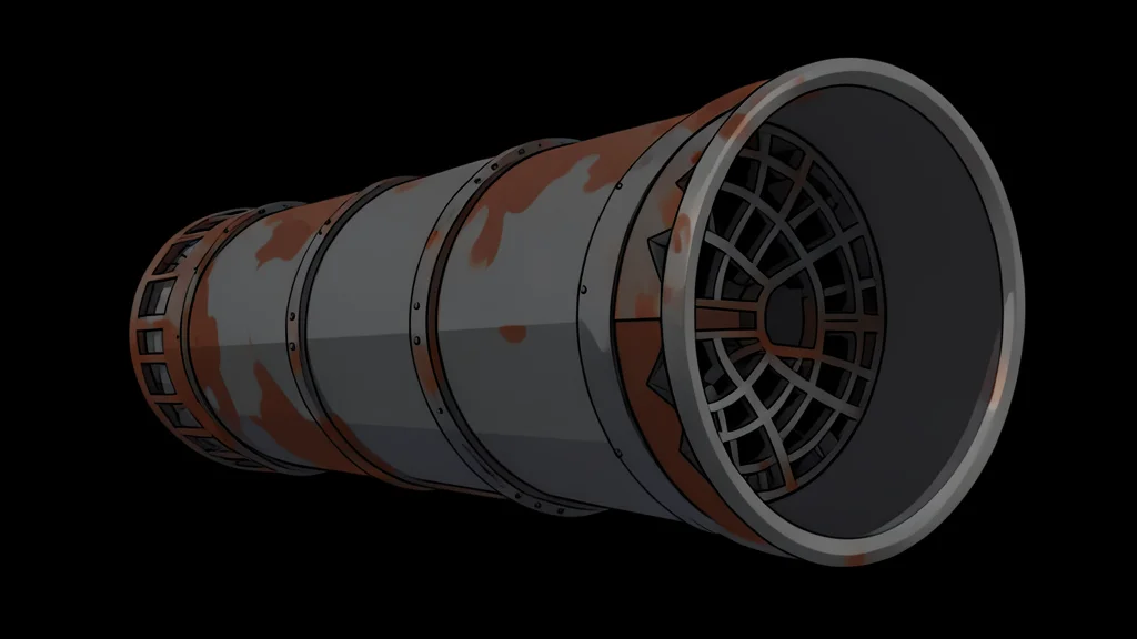 A solid-fueled rocket standing vertically on a launch pad