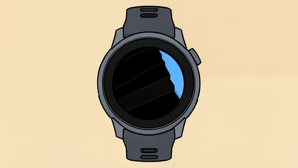 A rugged sports watch displaying a topographic map of a mountain trail
