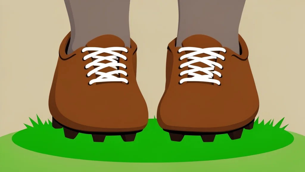 A football resting on green grass