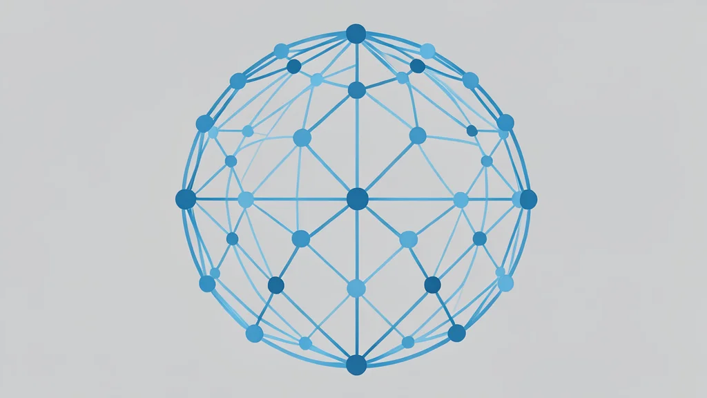 A digital globe composed of interconnected nodes and lines