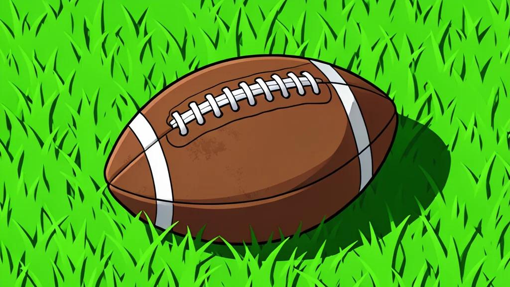 A wide-angle view of a grassy football field with white yard lines and goalposts under a clear blue sky.