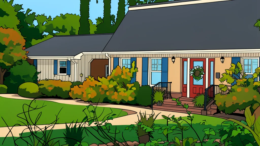 A quiet suburban street lined with single-family homes and green lawns.