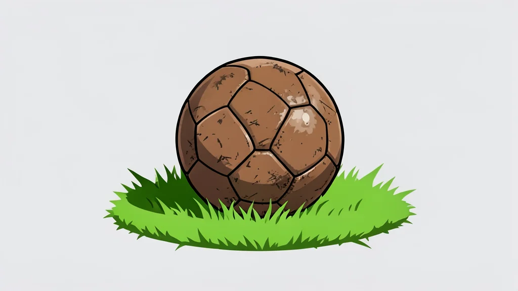 A pair of worn soccer cleats resting on a green grass pitch