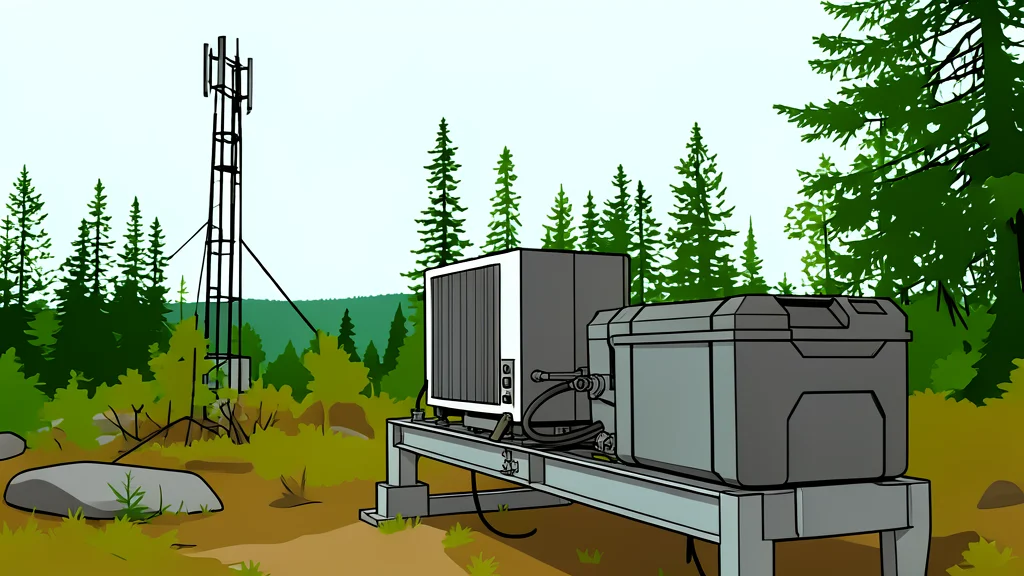 A compact, box-shaped industrial fuel cell unit with visible ventilation grilles and connection ports, sitting on a concrete surface.