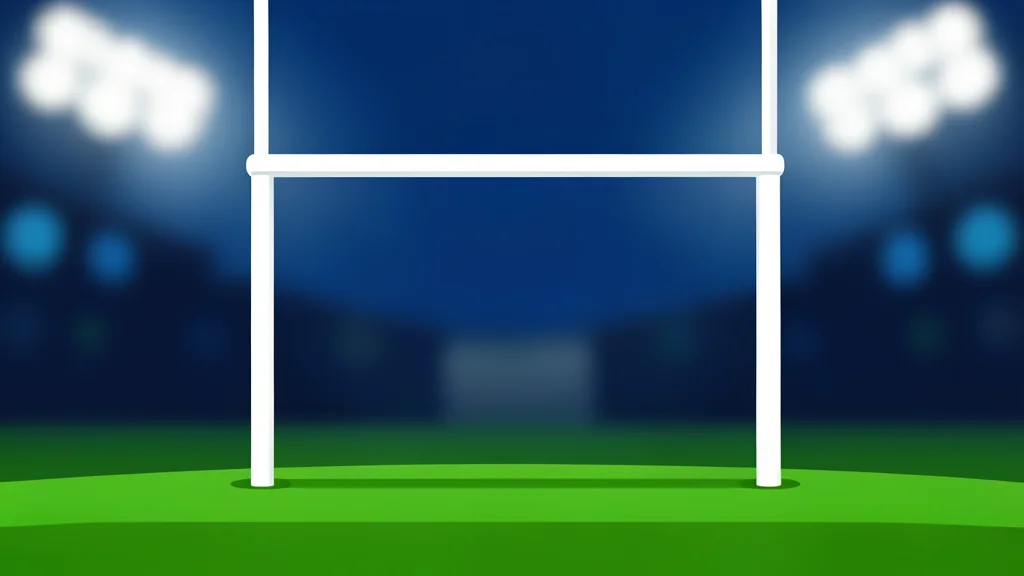 A green grass football field with white yard lines stretching toward a goalpost in the distance
