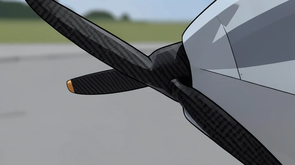 A fixed-wing unmanned aerial vehicle resting on a concrete tarmac