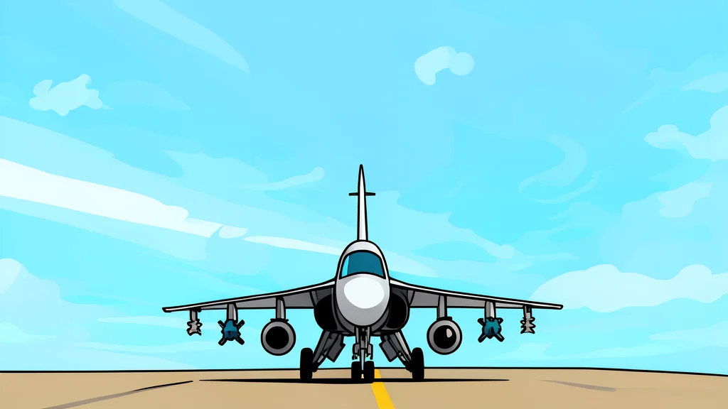 A sleek, silver military jet aircraft parked on a concrete tarmac under a clear blue sky