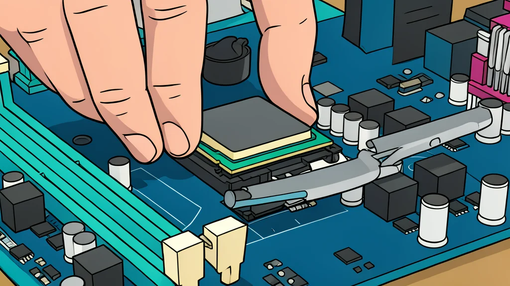 A detailed view of a circuit board featuring intricate copper pathways and electronic components.