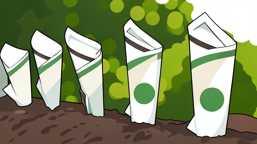 A stack of gold coins next to a growing green plant sprout