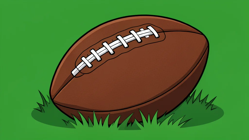 A grassy football field with white yard lines stretching into the distance under a clear sky