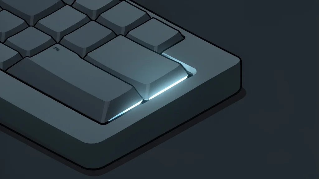A glowing green cursor blinking on a dark background