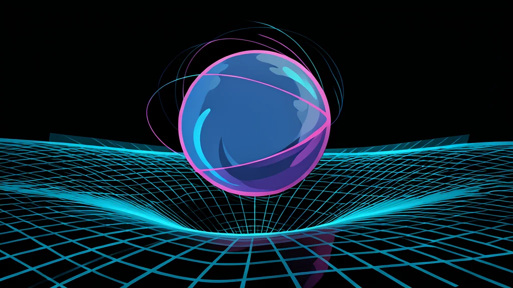 A large particle accelerator ring with a beam of light traveling through a vacuum tube