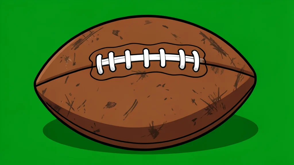 A grassy football field with white yard lines and goalposts under a clear sky