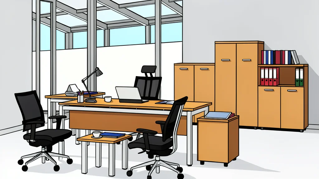A modern office chair with a mesh backrest and a sleek metal frame