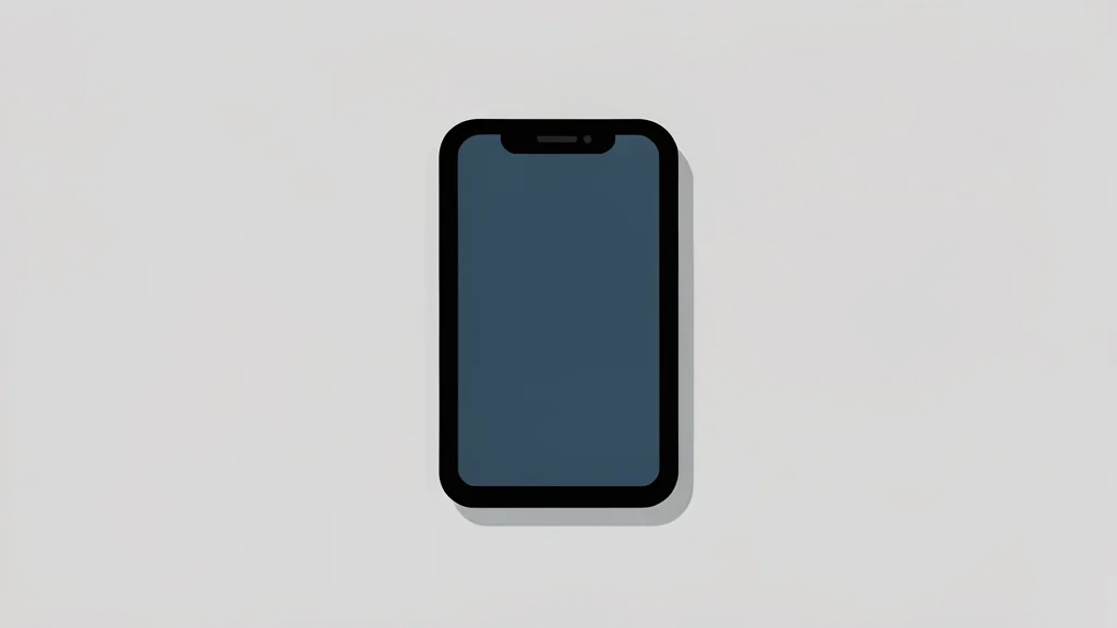 A sleek, modern smartphone resting on a clean, minimalist desk surface