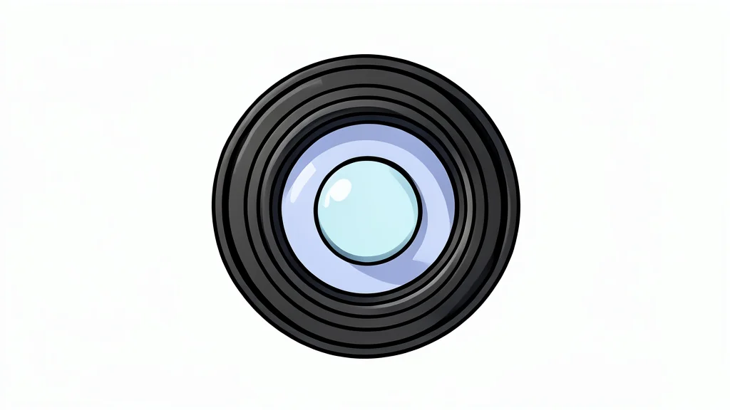 A complex, multi-layered optical lens assembly with reflective surfaces and precision alignment rings