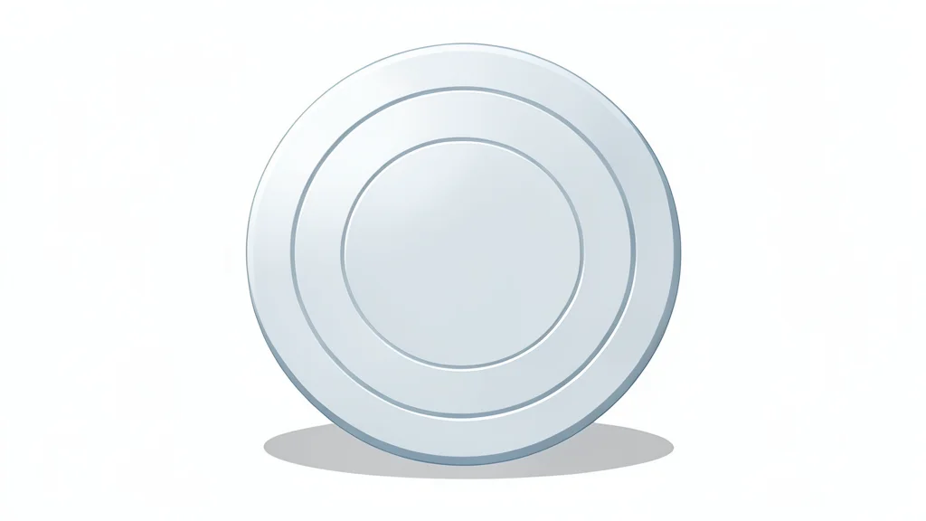 A polished silicon wafer resting on a clean, white surface