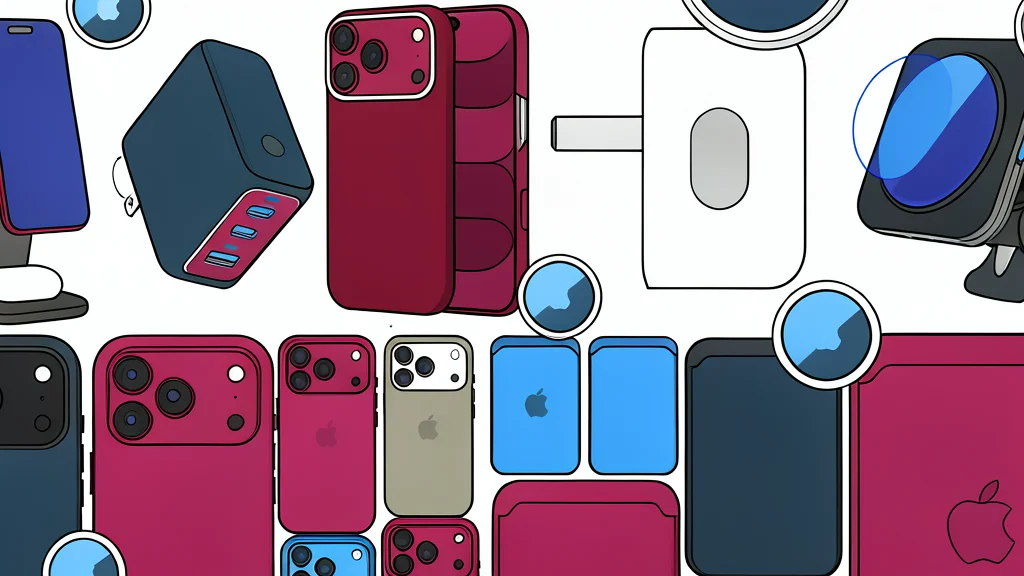 A slim smartphone case with a magnetic ring sits next to a small foldable charger and a thin power bank.