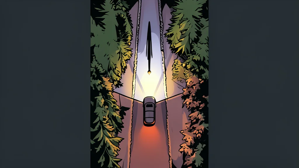 A silhouette of a woman holding a handgun stands in dark fog before a large, ominous mansion.