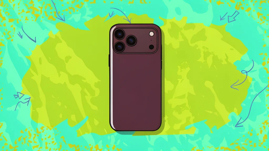A sleek, modern smartphone resting on a clean, minimalist surface