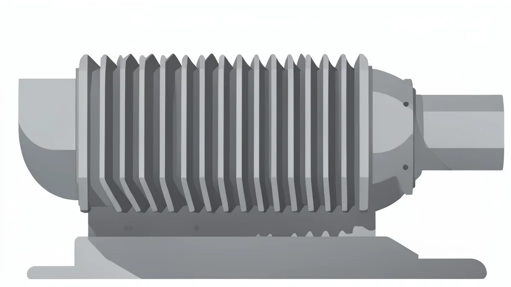 A large industrial gas turbine engine with visible cooling fins and exhaust ducts