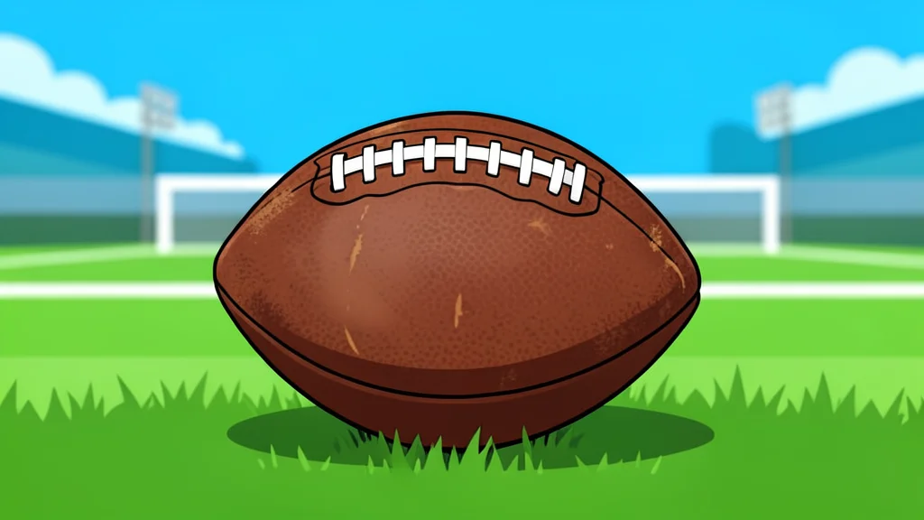 A wide-angle view of a green football field with white yard lines stretching toward a distant goalpost under a clear blue sky.