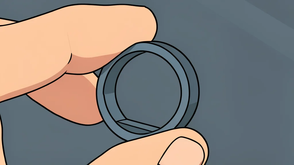 A sleek, metallic smart ring resting on a dark, textured surface