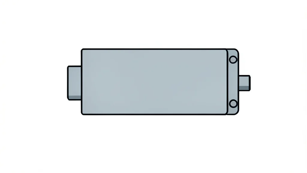 A close-up view of a rectangular solid-state drive with a metallic casing and a small connector port, resting on a clean white surface.
