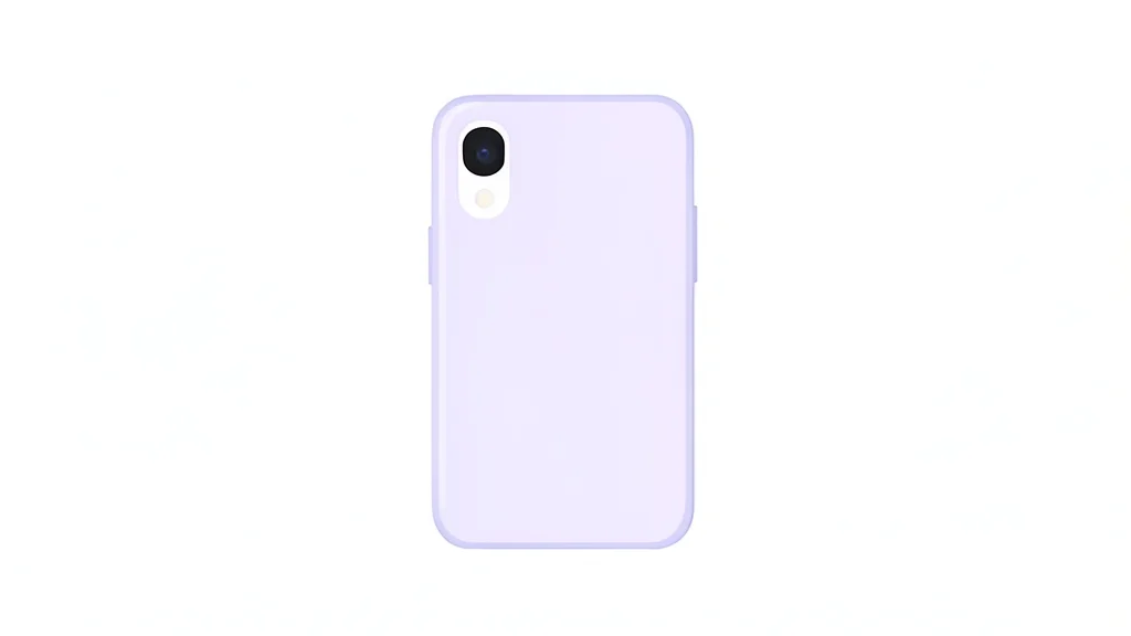 A sleek, modern smartphone resting on a clean white surface