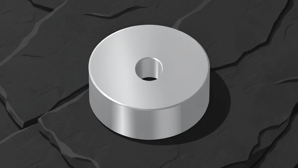A pile of grey metallic ingots and a raw rock sample on a wooden table