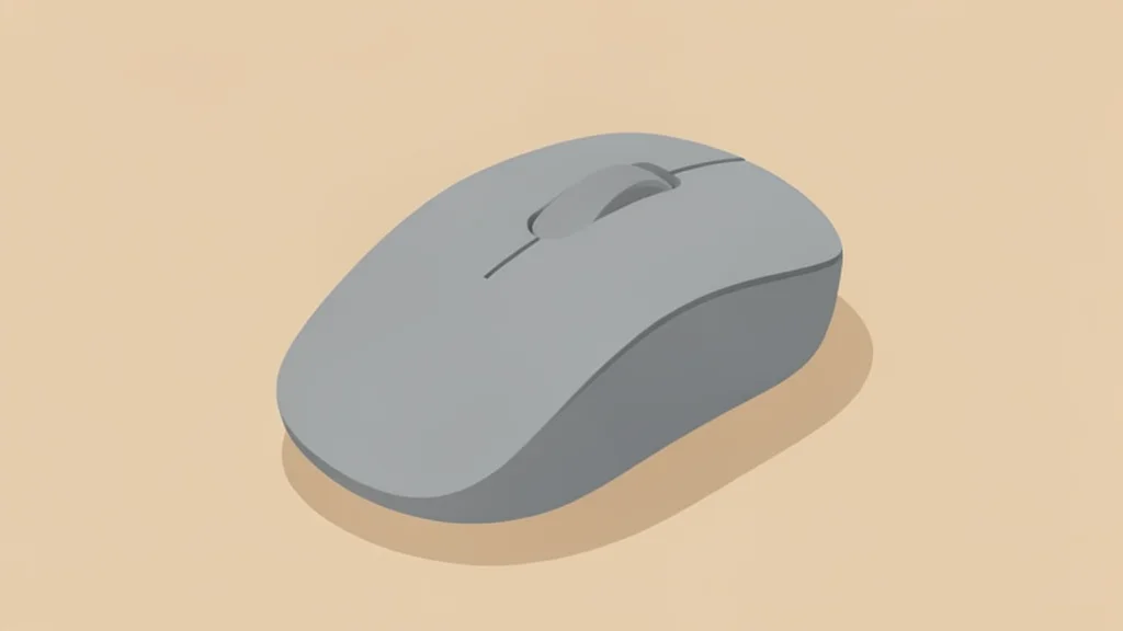 A sleek, modern computer mouse and keyboard resting on a clean, minimalist desk surface