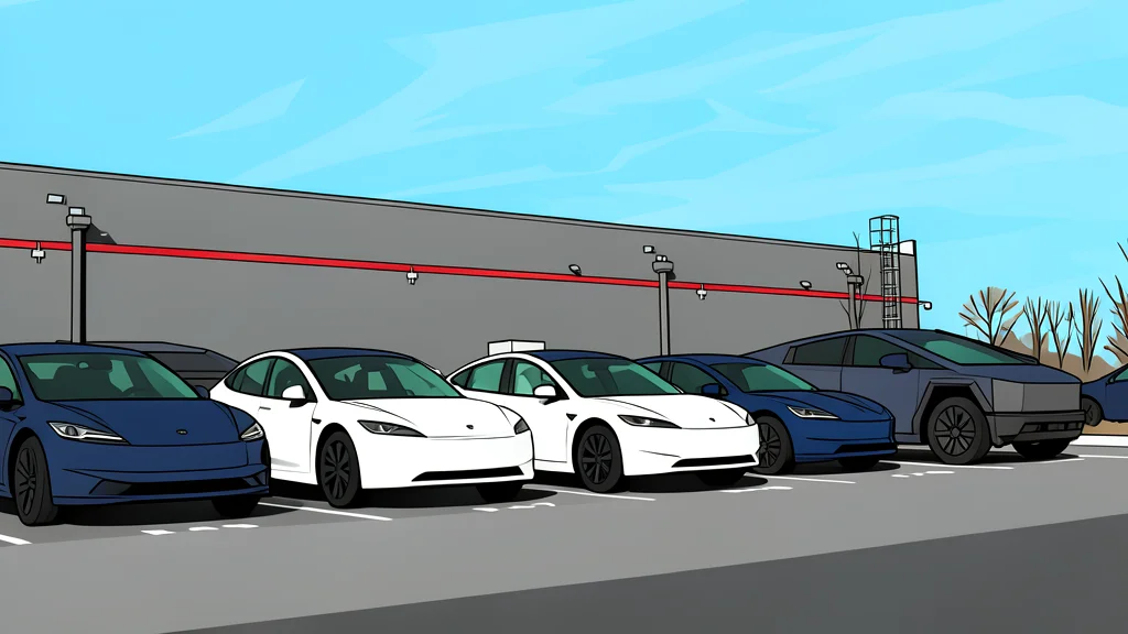 A row of electric vehicle charging stations standing in a parking lot