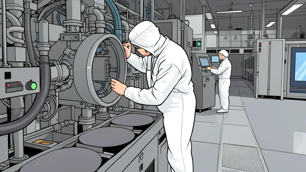 A polished silicon wafer resting on a clean, white surface