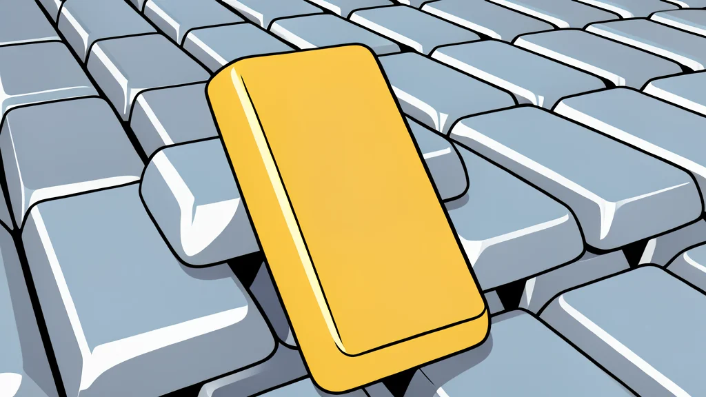 A polished ingot of yellow metal resting on a dark surface