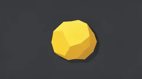 A rough, unrefined nugget of yellow metal resting on a dark, textured surface