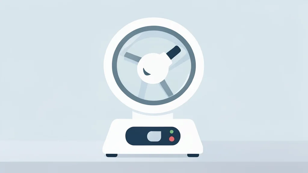A white laboratory centrifuge spinning on a clean benchtop