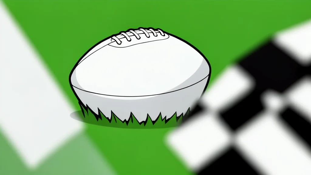 A white football resting on green grass near the edge of a penalty box