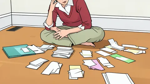 A stack of generic paper currency bills and a shopping cart filled with basic grocery items