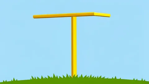 A flat-vector illustration of a green football field with white yard lines and goalposts at the end zone.