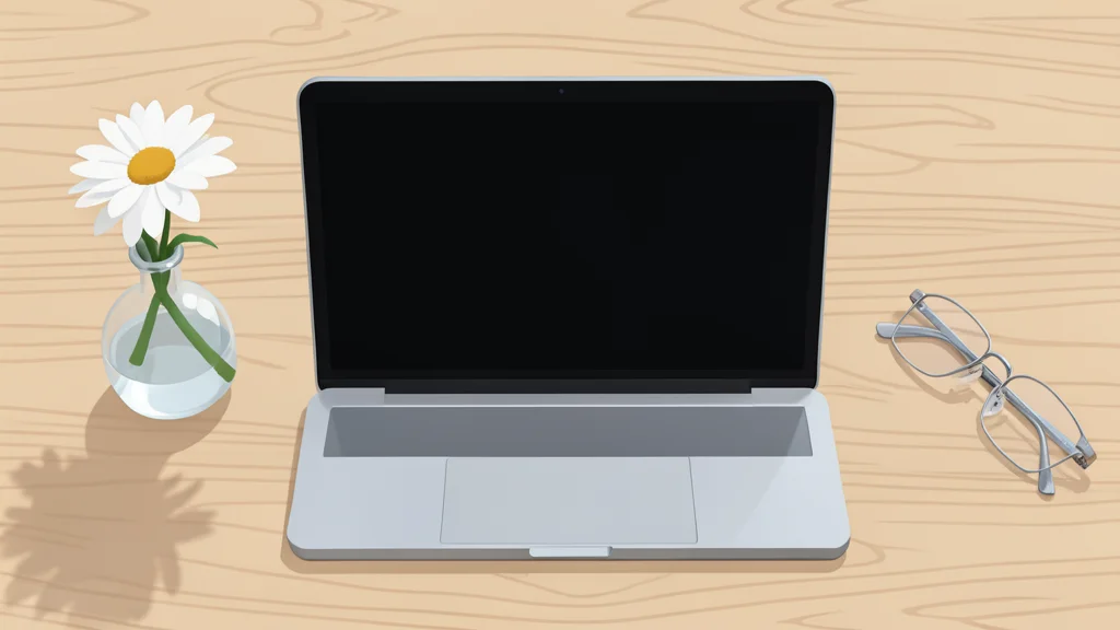 A clean, minimalist desktop workspace with a single open window displaying a list of file icons