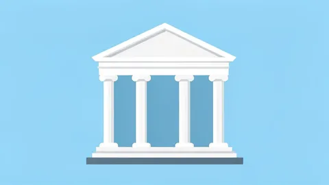 A classical bank building facade with tall columns