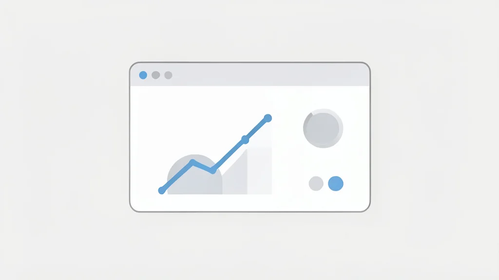 A minimalist web browser window displaying a clean dashboard interface with simple charts and status indicators