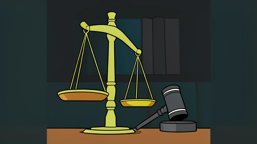 A wooden gavel resting on a sound block next to a stack of legal books