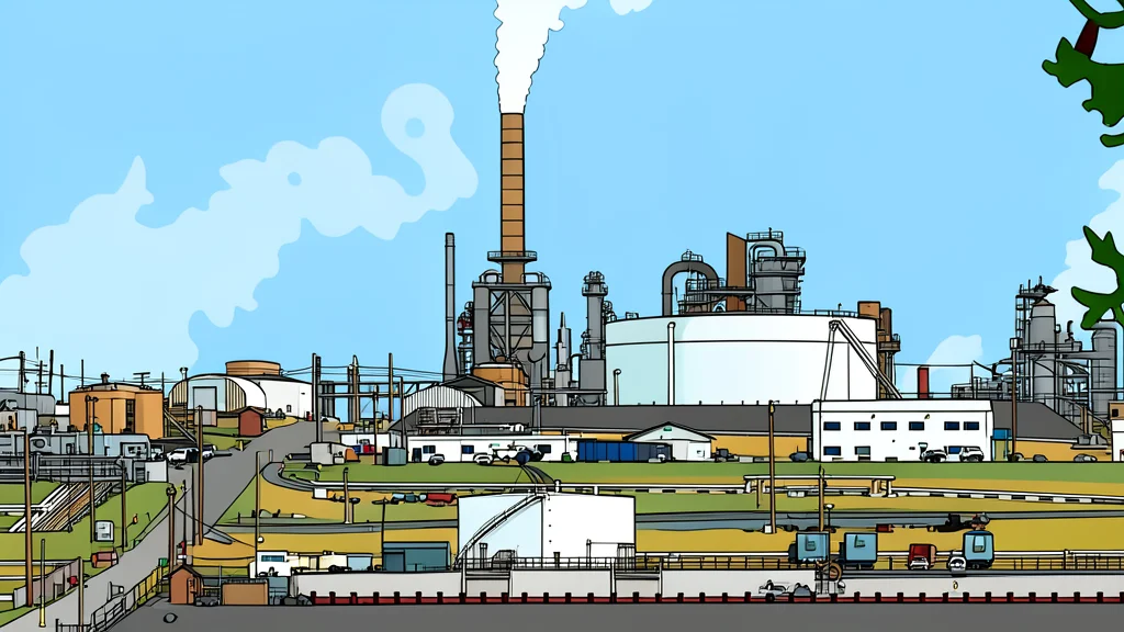 A flat vector illustration of a long pipeline stretching across a sandy desert landscape under a clear sky.