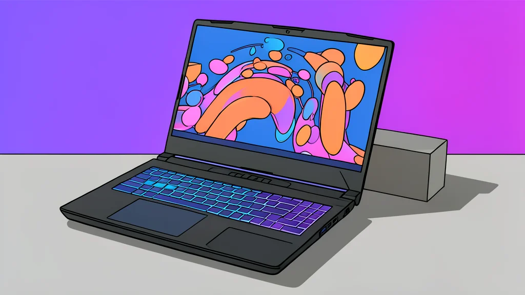 A matte black laptop with a subtle dragon emblem resting on a wooden desk.