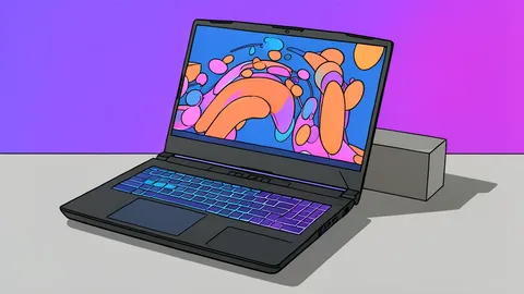 A matte black laptop with a subtle dragon emblem resting on a wooden desk.