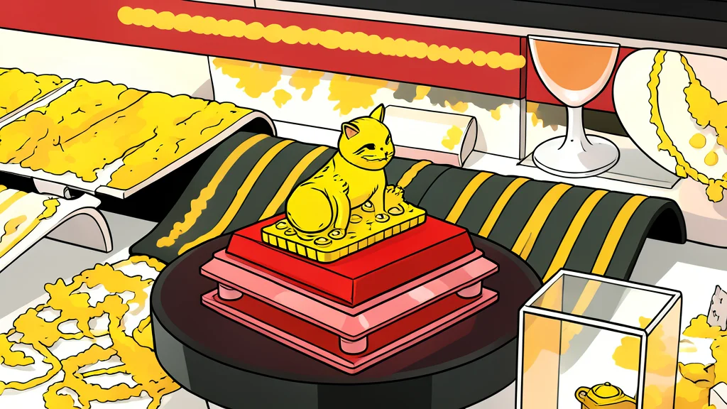 A rough, unrefined nugget of yellow metal resting on a dark surface