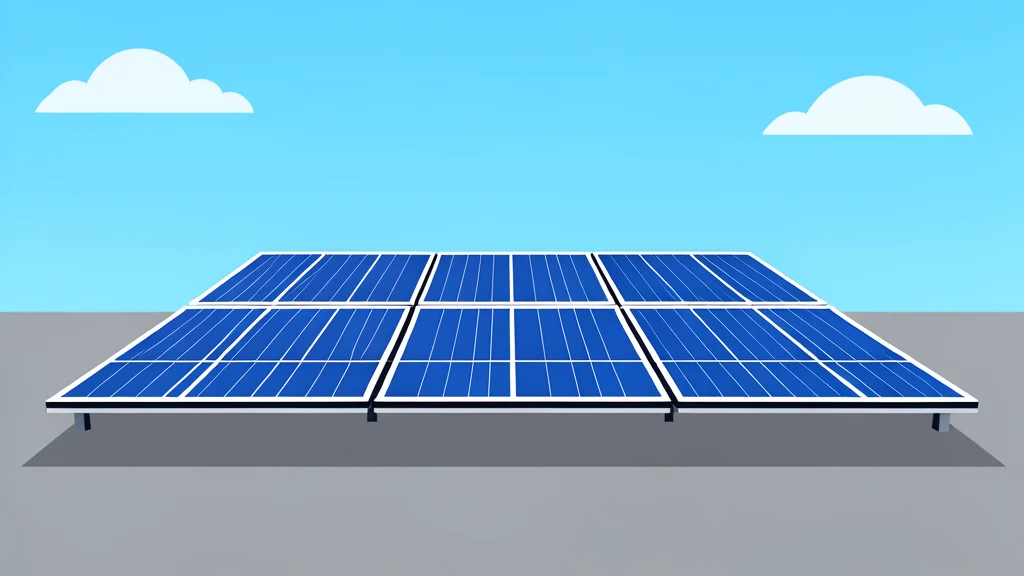 A wide-angle view of a solar panel array installed on a flat rooftop under a clear blue sky.