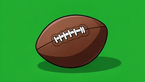 A green football field with white yard lines stretching into the distance under stadium lights