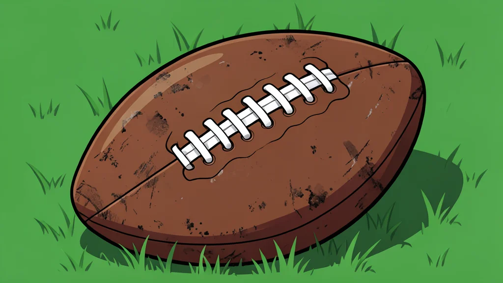 A green grass football field with white yard lines and goalposts in the distance